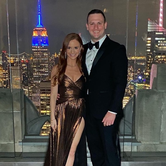 COPY - retrofete brown shimmer dress never worn with tags on it - Picture 4 of 4